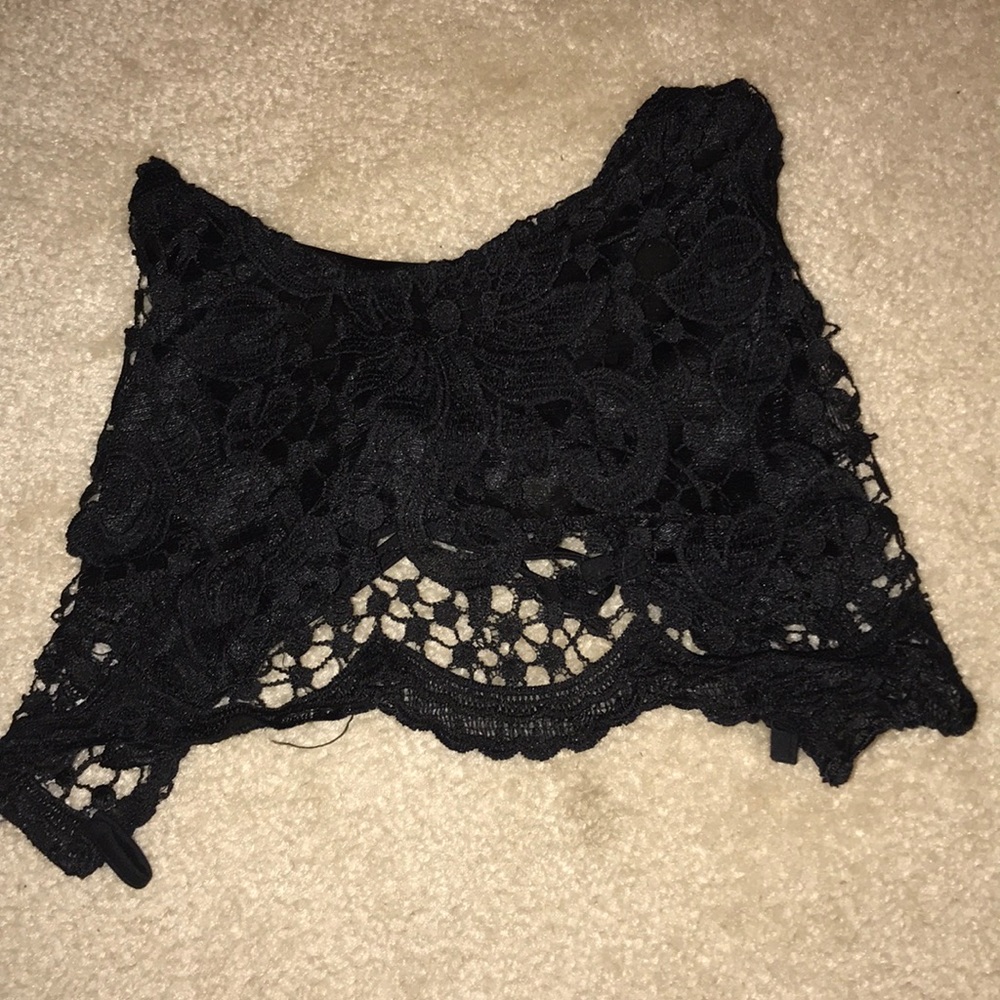 Black summer crop top